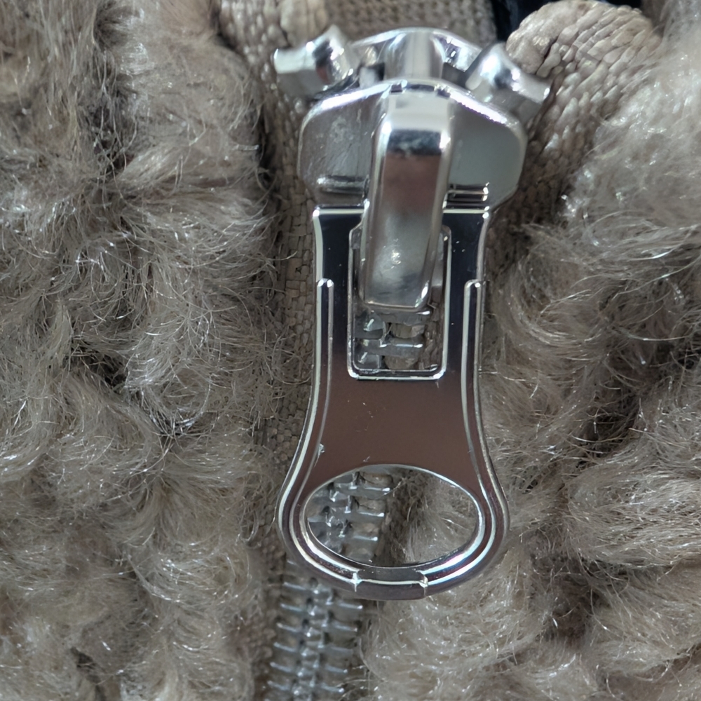 Fleece Zip-Up Jacket - Tan - Picture 3 of 10